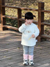 班喜迪女童打底衫秋冬款2025新款洋氣寶寶夾棉內搭上衣兒童長(cháng)袖t恤冬裝 米色 90 cm 曬單實(shí)拍圖