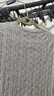 優(yōu)衣庫女裝紐花圓領(lǐng)針織開(kāi)衫/毛衣外套空調衫通勤秋冬新款481477 03 灰色 S 曬單實(shí)拍圖