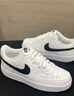 耐克女子透氣平底運動(dòng)鞋冬季板鞋NIKE COURT VISION LOW FV9952 101白/綠古色 40 曬單實(shí)拍圖