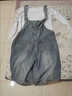 麥潮尚港風(fēng)男士背帶褲寬松大碼闊腿褲連體牛仔褲男女情侶老爹吊帶褲 復古藍#675單件(男女) S 曬單實(shí)拍圖