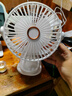 牧安寧【五檔變頻風(fēng)扇】桌面usb小風(fēng)扇辦公室學(xué)生宿舍床上車(chē)載戶(hù)外嬰兒車(chē)夾子式小型電扇臺式大風(fēng)力制冷 【冰川白標準款】超長(cháng)續航丨充插兩用丨五檔大風(fēng)力 曬單實(shí)拍圖