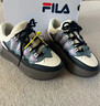 斐樂(lè )（FILA）官方女鞋CARROT摩登板鞋2025春新厚底蘿卜鞋面包休閑鞋 香草冰白/駿馬黑-VB 38 曬單實(shí)拍圖