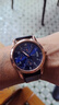 韓版男士手表時(shí)尚商務(wù)手表藍盤(pán)皮帶高檔腕表 合金黑色（升級版機芯） 曬單實(shí)拍圖
