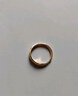 周六福（ZLF）新年禮物  黃金戒指足金情侶對戒SimpleLove結婚戒指活口 計價(jià)T 單只 女戒14號-3.52g 曬單實(shí)拍圖