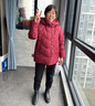 唐致中老年羽絨服女短款新中式國風(fēng)加厚媽媽冬裝老人奶奶太太冬季外套 棗紅 3XL 【建議121-135斤】 曬單實(shí)拍圖