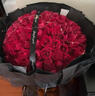 鮮花情人節同城配送99朵玫瑰花束送老婆女友表白訂婚生日禮物 99朵紅玫瑰鮮花花束 同城配送 支持預約日期 曬單實(shí)拍圖