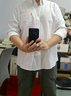 木林森（MULINSEN）襯衫男長(cháng)袖休閑簡(jiǎn)約易打理薄款外套棉質(zhì)男士襯衣 白色 2XL 曬單實(shí)拍圖