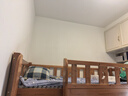 臨稚胡桃木 兒童上下床實(shí)木高低床雙層床上下鋪床兩層木床子母床 爬梯款 上鋪寬1.15米下鋪寬1.35米 曬單實(shí)拍圖