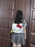 toutou2025女包HelloKitty大容量腋下kt貓雙肩包女背包生日禮物送女友 曬單實(shí)拍圖