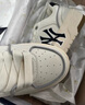 美職棒（MLB）官方學(xué)長(zhǎng)鞋女鞋子 情侶運(yùn)動(dòng)鞋小白鞋NY休閑鞋增高板鞋男3ASXCA12N 紐約洋基隊(duì)/米白色/拍大半碼 39 (250mm) 曬單實(shí)拍圖