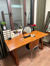 賽杉實(shí)木書(shū)桌電腦桌辦公桌桌子工作臺學(xué)生臥室家用長(cháng)方形寫(xiě)字桌學(xué)習桌 【實(shí)木腿15MM加厚】胡桃色100cm 曬單實(shí)拍圖