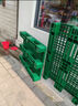 網(wǎng)格川字叉車(chē)塑料托盤(pán)倉庫貨架卡板棧板貨物防潮板地臺板彩色拖盤(pán) 綠色100*100*15cm加厚 曬單實(shí)拍圖