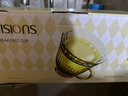 康寧（VISIONS）琥珀色早餐杯玻璃杯燕麥牛奶杯家用帶蓋勺子咖啡杯2杯2蓋2勺 曬單實拍圖
