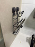 櫻蘇魚(yú)廚房置物架吸盤(pán)鍋蓋架免打孔壁掛砧板架廚房收納架放鍋蓋架子瀝水 槍灰色 3層 【吸盤(pán)安裝】即貼即用帶瀝水盤(pán) 曬單實(shí)拍圖
