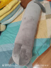 小貓咪抱枕長(cháng)條枕頭可愛(ài)布娃娃床上夾腿兒童玩偶圓柱形毛絨玩具女 灰色 110cm 曬單實(shí)拍圖