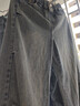 淘町女童牛仔褲2025春秋新款中大童時(shí)髦寬松做舊復古百搭闊腿褲 曬單實(shí)拍圖