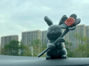 西羅斯（SEEROSE）告白兔子桌面車(chē)載香薰汽車(chē)中控臺裝飾香氛擺件送女朋友生日禮物 告白兔香薰-灰兔(含2個(gè)替換裝) 曬單實(shí)拍圖