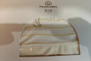 全棉時(shí)代嬰兒帽子抗菌新生兒胎帽0-3個(gè)月寶寶防風(fēng)護耳帽36-38cm暖紗黃 曬單實(shí)拍圖