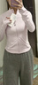 lululemon丨Lightweight 女士輕盈版跑步夾克 防曬 LW3FU5S 柔紗粉 XXS /2 曬單實(shí)拍圖