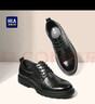 海瀾之家HLA皮鞋男商務(wù)休閑秋冬正裝德比鞋子HAAPXM1EBH077 黑色41 曬單實(shí)拍圖