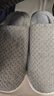 京東京造【溫暖御寒】秋冬拖鞋防滑室內毛絨保暖棉拖鞋男士深灰色44-45 曬單實(shí)拍圖