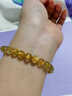 雙萍巴西水晶金發(fā)晶手鏈女金鈦晶手串男黃發(fā)晶黃水晶石轉運珠情侶禮物 臻選金鈦晶手鏈8mm 曬單實(shí)拍圖