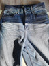 Lee【張凌赫代言】25秋冬新品寬松直筒天絲中藍色男牛仔褲休閑潮流 中藍色 28 曬單實(shí)拍圖