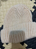 格宛瑪帽子女冬季針織帽大頭圍2025新款冬天毛線(xiàn)帽毛絨帽保暖月子帽冷帽 meaw針織帽【米白色】 曬單實(shí)拍圖