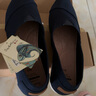 快樂(lè )瑪麗（J&M）休閑鞋男士老北京布鞋平底百搭單鞋懶人一腳蹬帆布鞋 深藍色 44  曬單實(shí)拍圖