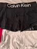 Calvin Klein內衣25秋季新款男士三條裝醒目提花ck棉質(zhì)防夾臀四角褲平角內褲男 ZBF-太空黑/大理石灰/龐貝紅 M 曬單實(shí)拍圖