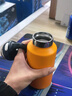 BOBOROOM保溫杯316L不銹鋼男生戶(hù)外一鍵開(kāi)蓋運動(dòng)水杯禮物水壺無(wú)螺紋咖啡杯 活力黃380ml【316L內膽-單手速開(kāi)-36H長(cháng)效保溫】 曬單實(shí)拍圖