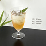 日式手工星軌水晶玻璃杯創(chuàng  )意微醺雞尾酒杯高顏值飲品杯甜品杯 闊口矮腳杯【300ml】 曬單實(shí)拍圖