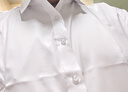 阿悠胖大碼免燙抗皺正裝短袖襯衫男寬松免燙純色商務(wù)休閑彈力大號(hào)白襯衣 曬單實(shí)拍圖