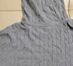 優(yōu)衣庫女裝可機洗紐花針織連帽套頭衫/25秋冬新款478871 06 鉛灰色 L /160/88 曬單實(shí)拍圖