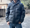 安踏（ANTA）面包羽絨服丨六度芯樊振東同款鵝絨服外套男冬季短款加厚棉服男裝 【鵝絨85% XL155g】基礎黑-5 S (男165) 曬單實(shí)拍圖