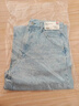 優(yōu)衣庫女裝男裝寬松廓形牛仔褲/彎刀鐮刀褲子25秋冬新款479000 62 粉藍色 25 /160/64A 曬單實(shí)拍圖