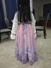 妮莎倍兒漢服女童秋冬款兒童古裝拜年服冬季國風(fēng)女孩古風(fēng)裙子 紫色 140 曬單實(shí)拍圖