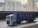 解放j6p倉欄式半掛車(chē)卡車(chē)模型仿真收藏擺件1:160N比例 東風(fēng)-40尺集裝箱-馬士基涂裝 曬單實(shí)拍圖