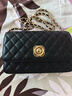 夢(mèng)特嬌菱格單肩斜挎包質(zhì)感小香風(fēng)腋下包包大容量立體鏈條包時(shí)尚牛皮女包 曬單實(shí)拍圖