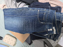 絲柏舍加絨牛仔褲2025冬裝新款女裝高腰顯瘦水洗加厚微喇褲 曬單實拍圖