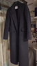 紅袖高端雙面呢大衣2025冬季新款女裝【人生大衣】雙排扣正肩毛呢外套 深灰080 S 曬單實(shí)拍圖