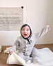 湯尼倍兒【牛奶棉】嬰兒保暖套裝分體內衣服馬年寶寶打底秋衣秋褲 灰色 73 cm 曬單實(shí)拍圖