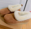UGG秋季女士時(shí)尚舒適茸茸毛圈口平底休閑樂(lè )福鞋懶人毛毛鞋1119002 CHE | 栗色 40 曬單實(shí)拍圖