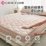 潔麗雅（Grace）7A抗菌床笠雙人防水隔尿床罩床墊罩保護套 卡其 180x200cm 曬單實(shí)拍圖