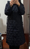 波司登25年冬羽絨服女士鵝絨輕薄連帽修身超長(cháng)款商務(wù)百搭保暖外套 曬單實(shí)拍圖
