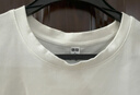 優(yōu)衣庫合作款女裝大師T圓領(lǐng)T恤短袖正肩素色白T474404 00 白色 L /160/88A 曬單實(shí)拍圖