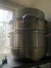 美廚（maxcook）蒸鍋 304不銹鋼34CM三層蒸鍋 加厚復底湯鍋燃氣電磁爐通用 MCZ559 曬單實(shí)拍圖