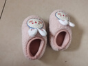 豬爸爸寶寶棉鞋秋冬男寶2024新款包跟防滑室內家居女童嬰幼兒棉鞋粉16 曬單實(shí)拍圖