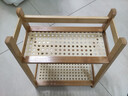 藤編中古風(fēng)收納桌面置物架宿舍辦公廚房杯架整理收納展示架多肉 【原色款】雙層26CM長(cháng) 曬單實(shí)拍圖