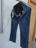 啄木鳥(niǎo)官方窄版直筒牛仔褲女冬季加絨款2025新款水泥灰高腰垂感寬松闊腿 6365懷舊藍加絨 加厚 3XL 建議138148斤 曬單實(shí)拍圖